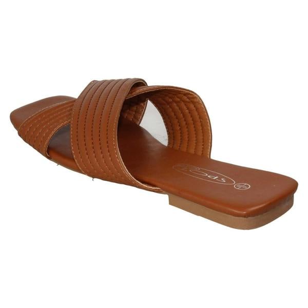 Spot On Ladies Spot On Flat Wide Fit Sandals F00400