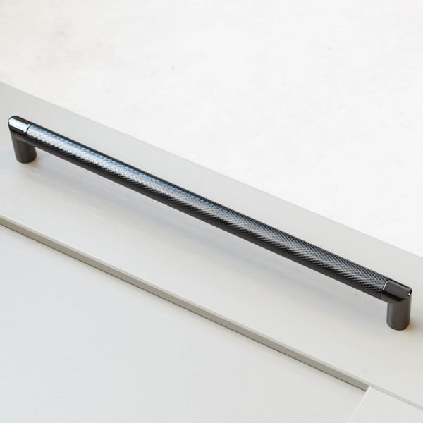Handle & Home Gunmetal Knurled D Handles