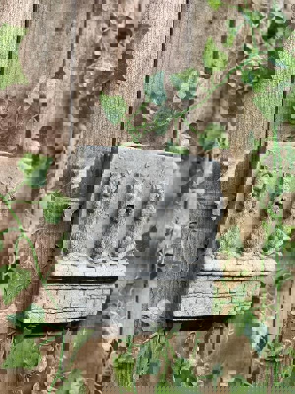 Stone cast Three Wise cat Wall Plaque