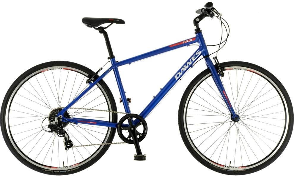 Dawes Discovery 201 Mens Hybrid Bike, 700c Wheel, 8 Speed - Royal Blue