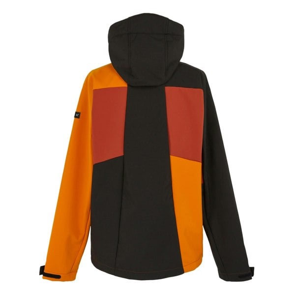 Regatta Men's Hewitts X Colour Block Soft Shell Jacket - Red Ochre/Black