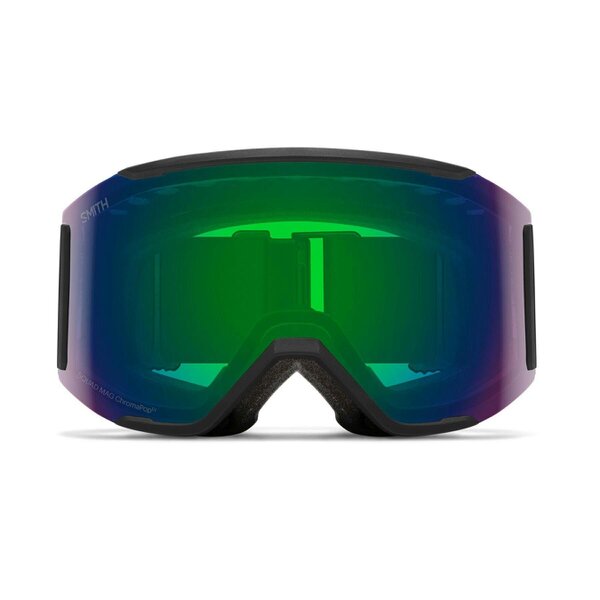 Smith Ski Goggles Squad Mag 0JX XP Black ChromaPop Everyday Green Mirror & Storm Blue Sensor Mirror