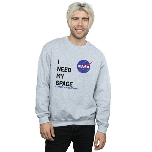 NASA Mens I Need My Space Sweatshirt - Sports Grey