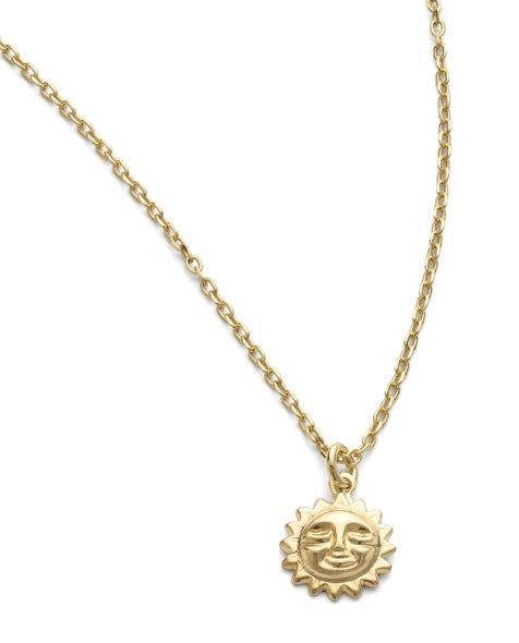 Dainty 18K Gold Sun Necklace - Necklaces - Elk & Bloom