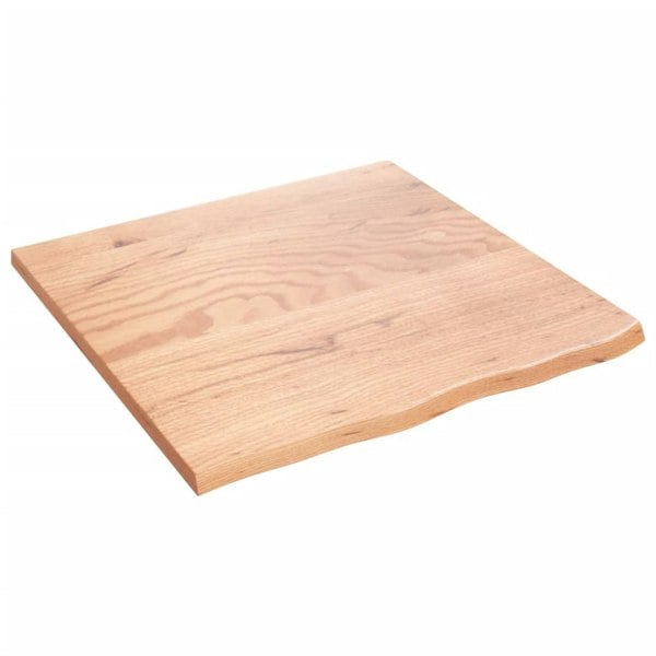 Berkfield Wall Shelf Light Brown 60x60x2 cm Treated Solid Wood Oak