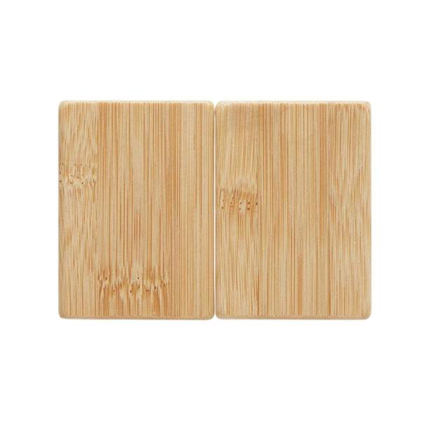 MidOcean Both Bamboo Salt and Pepper Shakers - Wood - 
