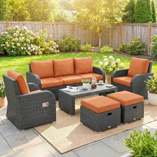 Rattan Sofa Set