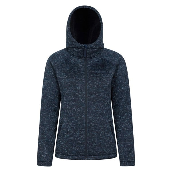 Mountain Warehouse Womens/Ladies Nevis Faux Fur Lined Full Zip Hoodie - Navy