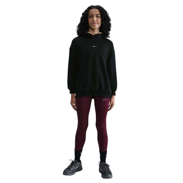 Nike Childrens/Kids Swoosh Oversized Hoodie - Black/Gold - 