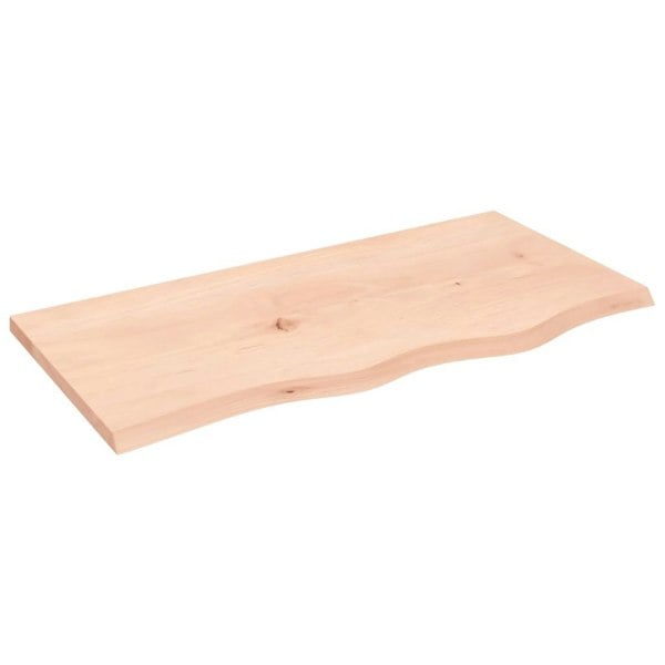 Berkfield Wall Shelf 80x40x2 cm Untreated Solid Wood Oak