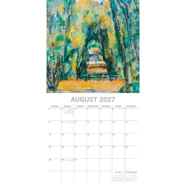 Paul Cezanne Calendar 2027, Wall Calendars, Month To View, Art, Gift