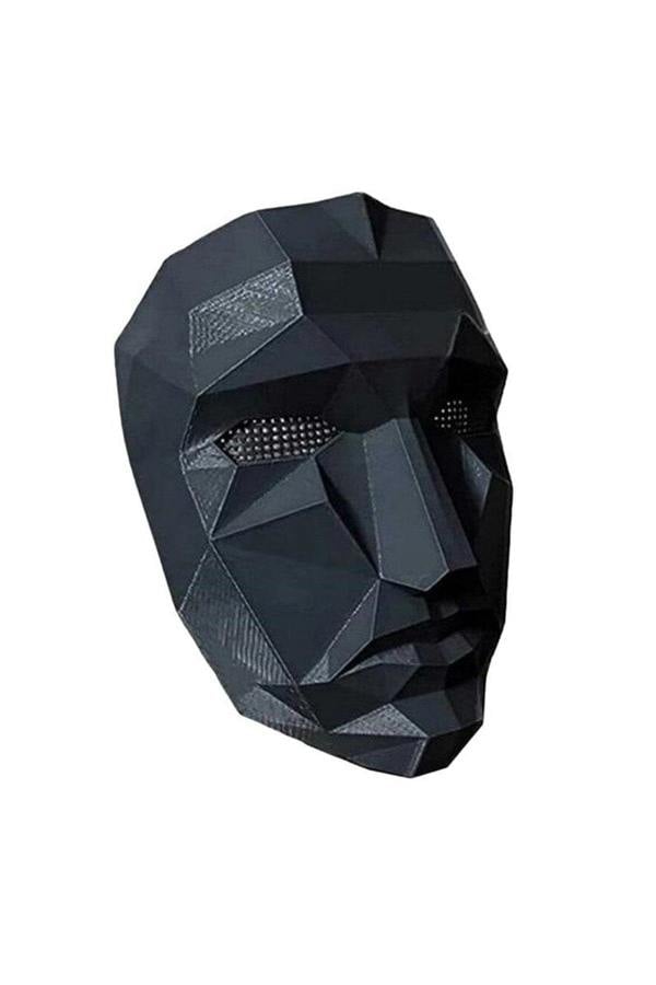 Squid Game Circle Face Mask - BLACK