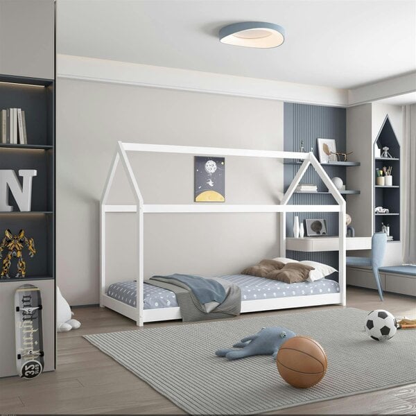 Kosy Koala House Bed Kids White 3ft Single Wooden Durable Pine Children Bedroom
