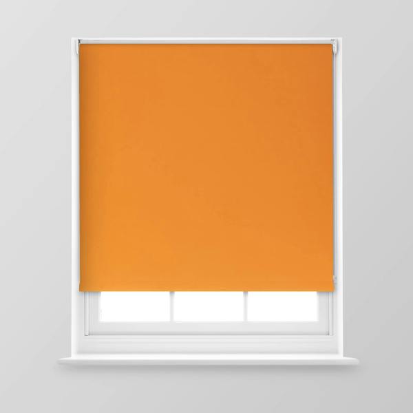 A.Unique Home Trimmable Blackout Roller Blind - 3FT - ORANGE - 90cm(W) x 170cm(L)