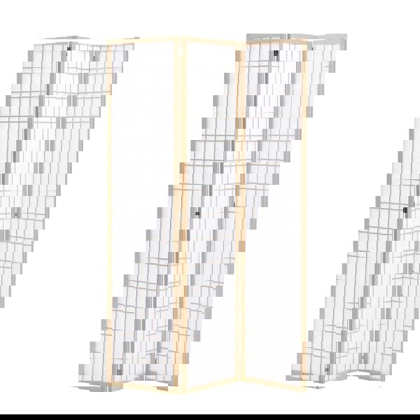3/4 Panel Solid Wood Folding Room Divider Screen Stylish and Functional Partition Room Dividers Living and Home Natural 3 Panel -H180*L130CM