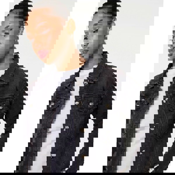 Pink Vanilla Cropped Denim Jacket