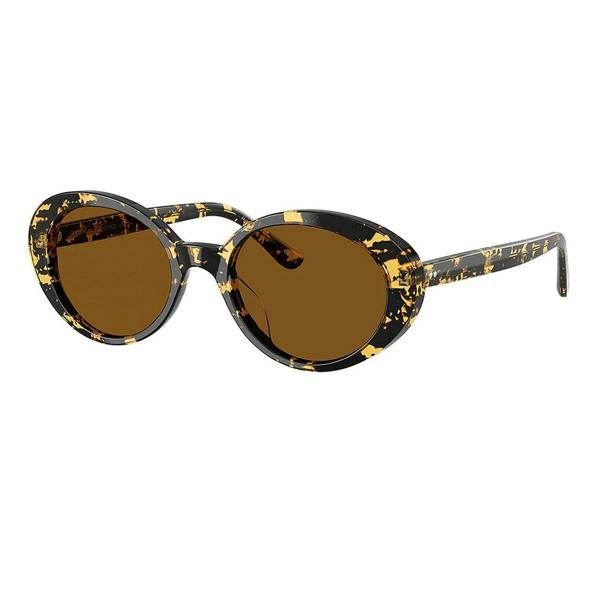 Oliver Peoples Lumar sunglasses in an oval tortoiseshell acetate frame