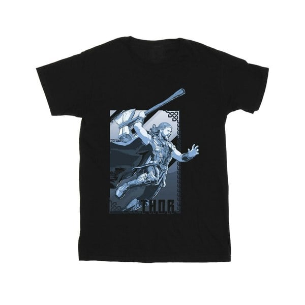 Marvel Boys Thor Love And Thunder Attack T-Shirt - Black