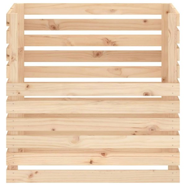 Berkfield Composter 80x80x78 cm Solid Wood Pine