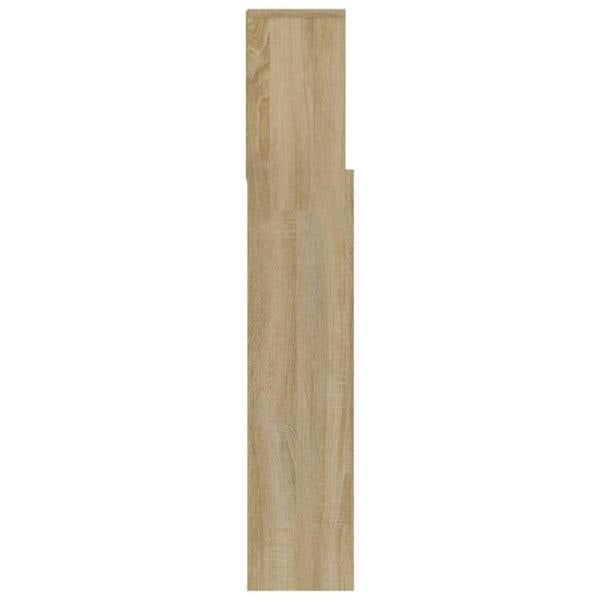 Berkfield Headboard Cabinet Sonoma Oak 180x19x103.5 cm