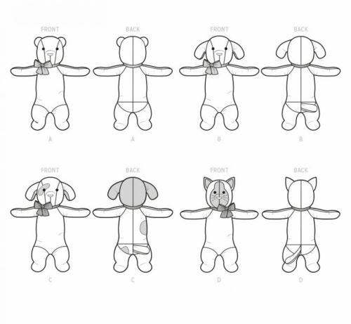 Simplicity Sewing Pattern 9583, Toys OS (One Size Only) - Easy