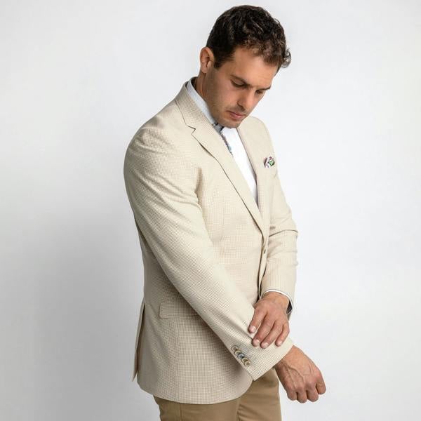 SUPER LIGHTWEIGHT SEERSUCKER BLAZER – Premium Men's Patterned Shirt by Claudio Lugli | Bold Design, Tailored Fit, Best Printed Shirts