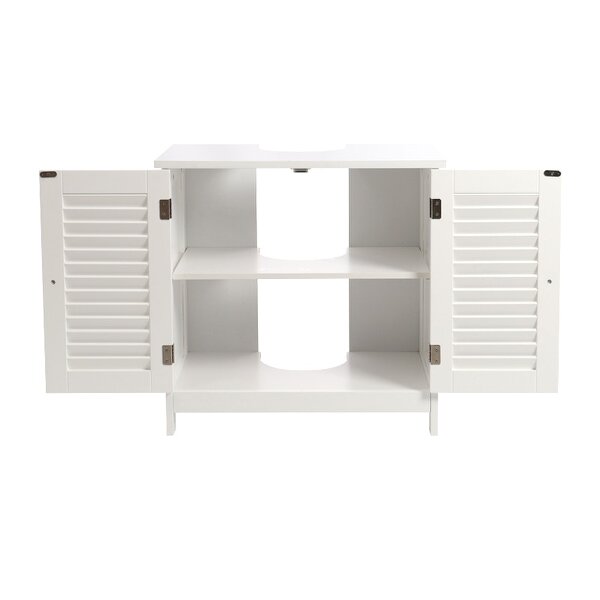 Living and Home Under Sink Bathroom Cabinet 2 Shutter Door
