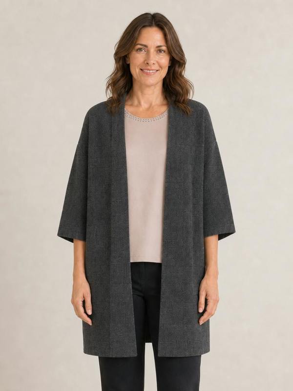 VIZ-A-VIZ Basket Weave Cardi
