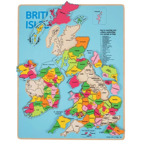 Bigjigs Toys British Isles Inset Puzzle