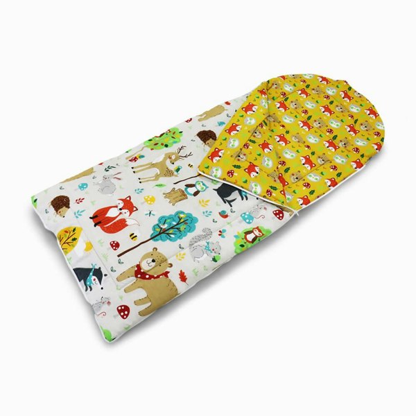 Woodland Friends Sleeping Bag - Happy Linen Company