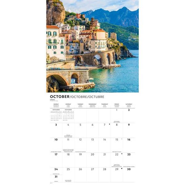 Italia Calendar 2027, Wall Calendars, Month To View, Travel, Gift