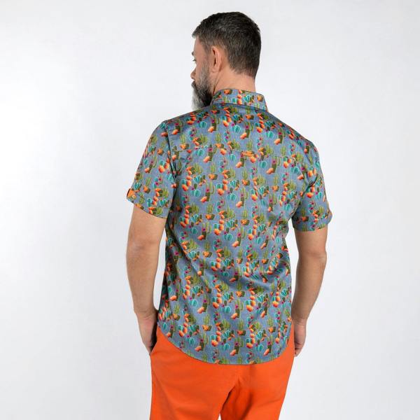 CACTUS PRINT SHORT SLEEVE SHIRT - Claudio Lugli Shirts