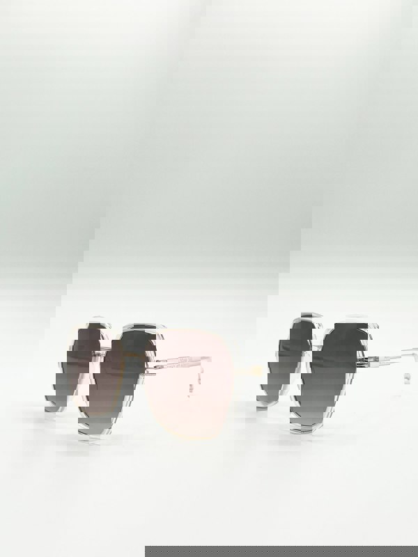 SVNX Plastic frame oversized sunglasses