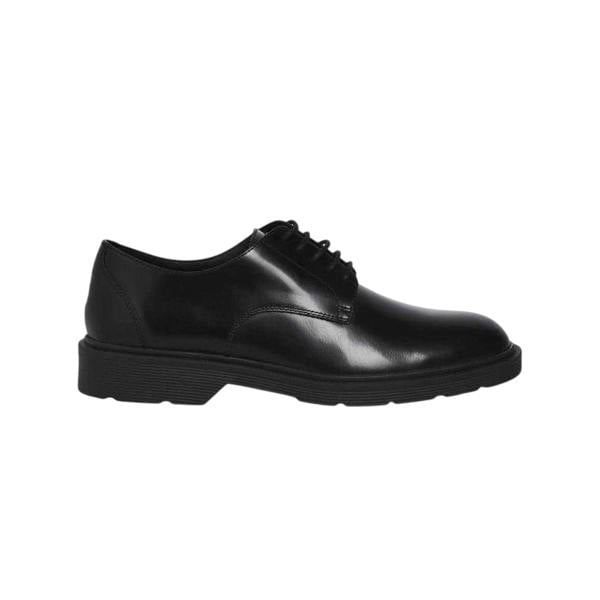 Jack And Jones Mens Leather Low Heel Dress Shoes - Anthracite - 