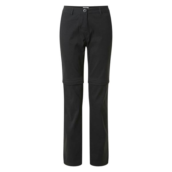 Craghoppers Womens/Ladies Kiwi Pro II Convertible Trousers - Black