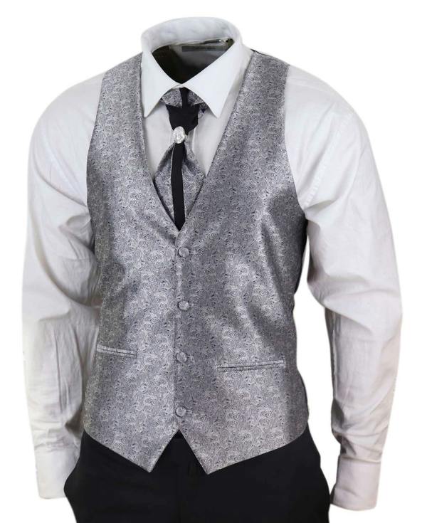 TruClothing Men's 4 PieceBlack Tailored Wedding Suit