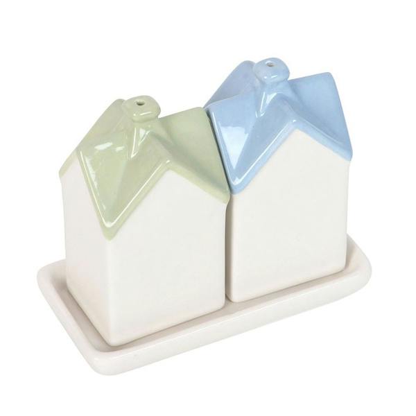Kingsbury Gifts Ceramic House Salt & Pepper Shakers