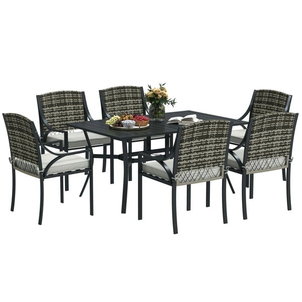 Resin Rattan Dining Set