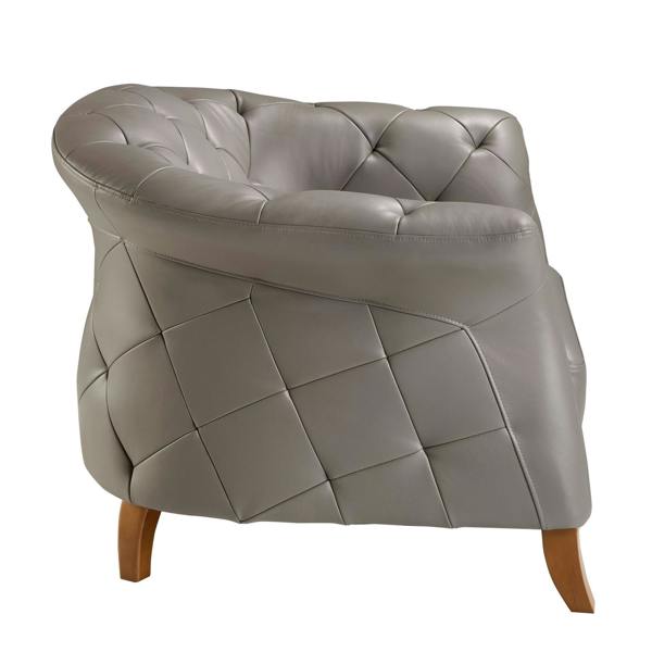 Angel Cerdá Grey leather armchair 5132