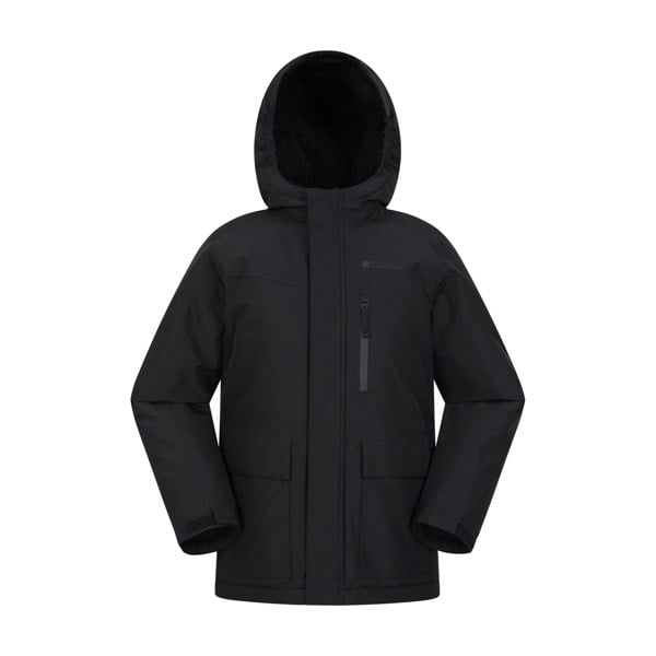 Mountain Warehouse Childrens/Kids Noah Borg Lined Waterproof Jacket - Black