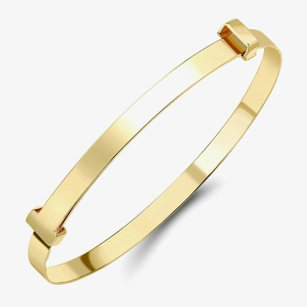 T. H. Baker 9ct Gold Plain Expandable Baby Bangle 111225127481