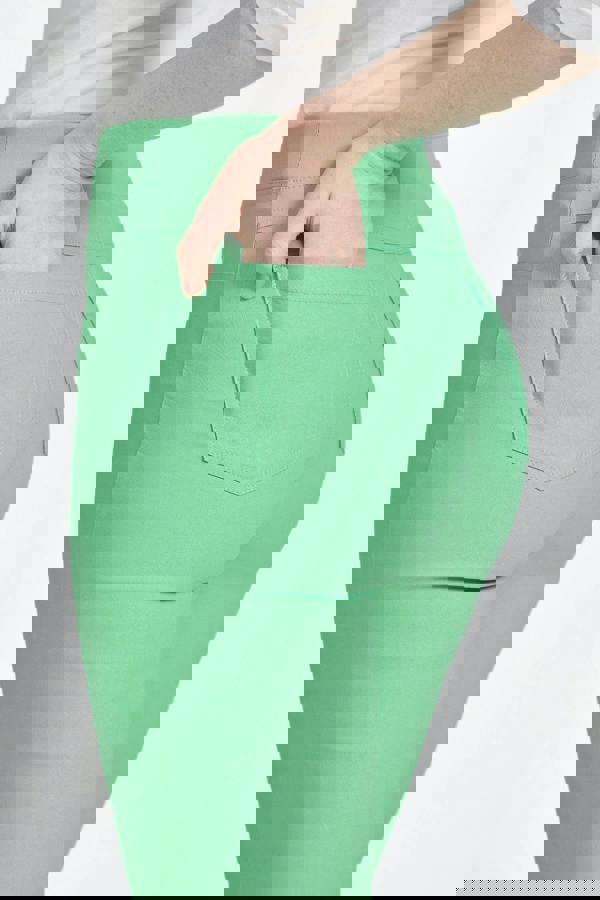 Mudflower Eyelet Detailed Bengaline Stretch Trousers