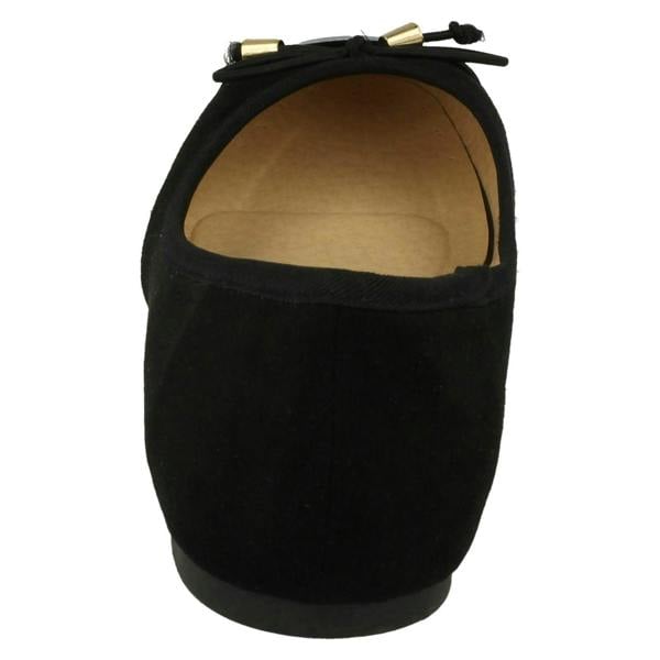 Spot On Ladies Spot On Bow Ballerina Shoes