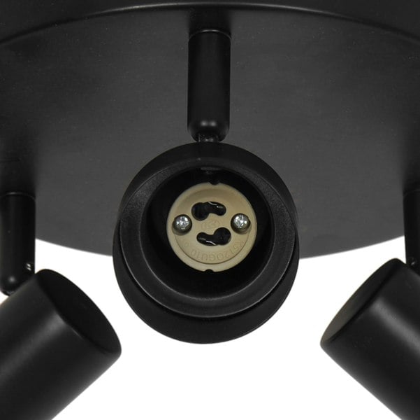 Nordlux Boston 3-rondel | Ceiling light | Black