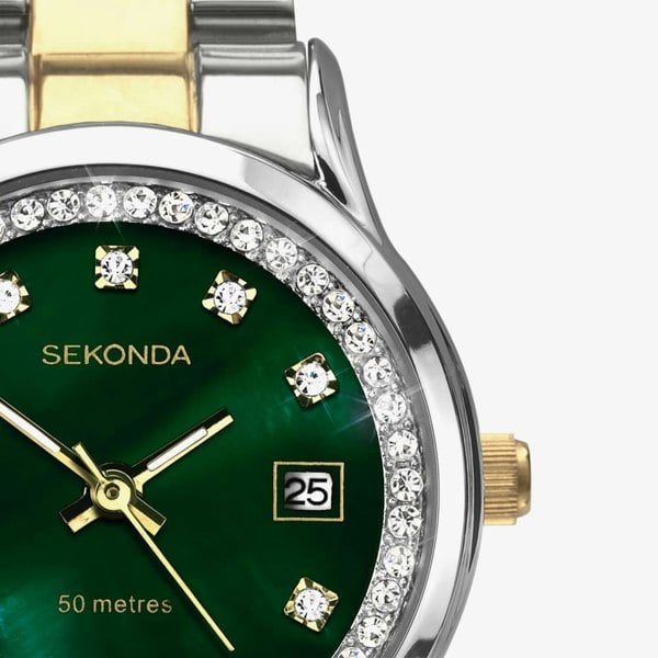 Sekonda Dress Catherine Two Colour Crystal Watch 40295