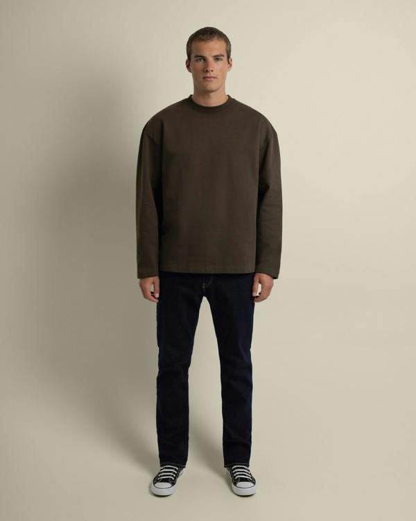 Larsson & Co Praesto - Oversized Stepped Hem Sweatshirt