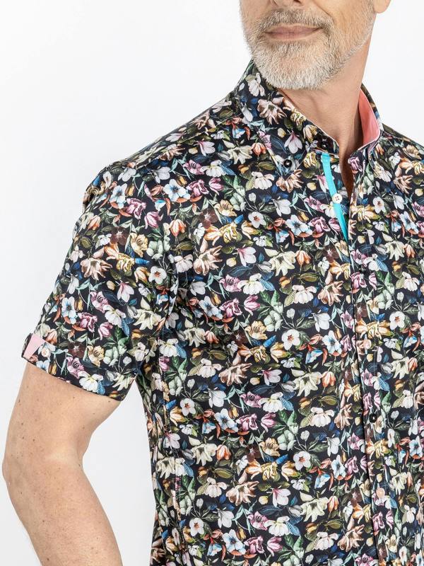 FLORAL SHORT SLEEVE SHIRT - Claudio Lugli Shirts