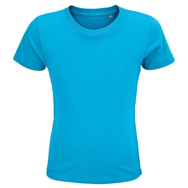 SOLS Childrens/Kids Crusader Organic T-Shirt - Aqua Blue