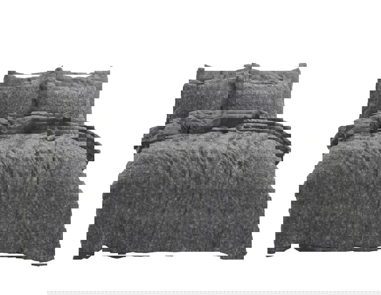 Velosso Teddy Marl Fluffy and Warm Fleece Duvet Cover Set