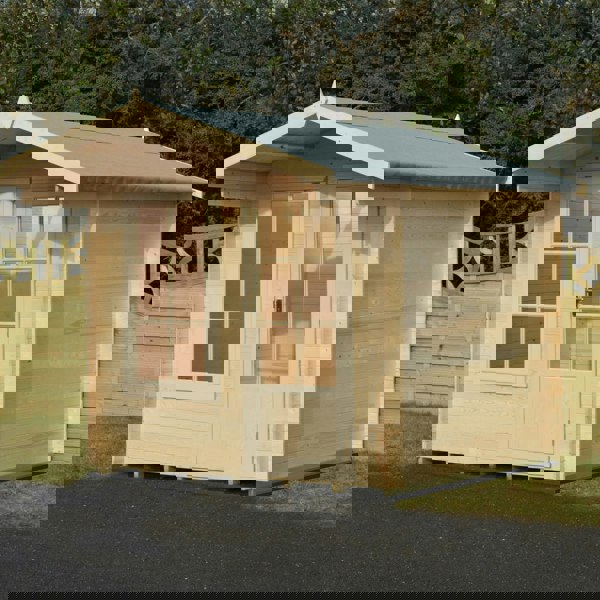 Shire Crinan Log Cabin 19mm interlock  Cladding - Best Shed